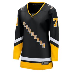 Evgeni Malkin Pittsburgh Penguins Jersey4u Women's Alternate Premier Breakaway Player Jersey - Black photo 2 Jersey4u