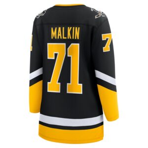 Evgeni Malkin Pittsburgh Penguins Jersey4u Women's Alternate Premier Breakaway Player Jersey - Black photo 3 Jersey4u