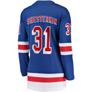 Igor Shesterkin New York Rangers Jersey4u Women's Home Breakaway Jersey - Blue photo 3 Jersey4u