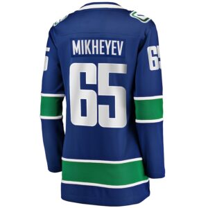 Ilya Mikheyev Vancouver Canucks Jersey4u Women's Home Breakaway Player Jersey - Blue photo 3 Jersey4u