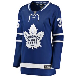 Ilya Samsonov Toronto Maple Leafs Jersey4u Women's Home Breakaway Player Jersey - Blue photo 2 Jersey4u