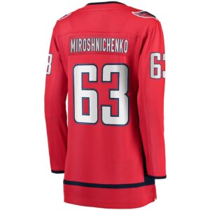 Ivan Miroshnichenko Washington Capitals Jersey4u Women's Home Premier Breakaway Player Jersey - Red photo 3 Jersey4u