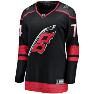 Jaccob Slavin Carolina Hurricanes Jersey4u Women's Home Breakaway Player Jersey - Black photo 2 Jersey4u