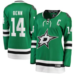 Jamie Benn Dallas Stars Jersey4u Women's Captain Patch Home Breakaway Player Jersey - Kelly Green photo 1 Jersey4u