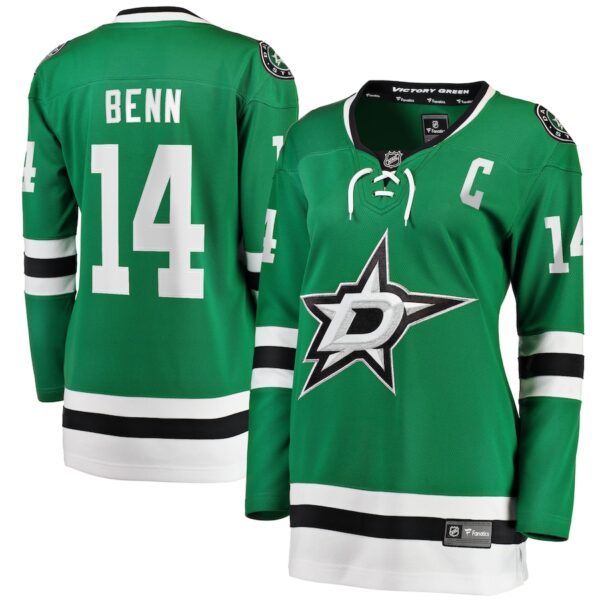 Jamie Benn Dallas Stars Jersey4u Women's Captain Patch Home Breakaway Player Jersey - Kelly Green photo 1 Jersey4u