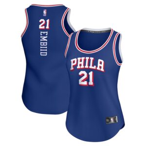 Joel Embiid Philadelphia 76ers Jersey4u Women's Fast Break Player Jersey - Icon Edition - Royal photo 1 Jersey4u