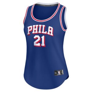 Joel Embiid Philadelphia 76ers Jersey4u Women's Fast Break Player Jersey - Icon Edition - Royal photo 2 Jersey4u