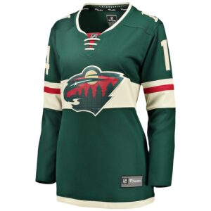 Joel Eriksson Ek Minnesota Wild Jersey4u Women's Breakaway Player Jersey - Green photo 2 Jersey4u