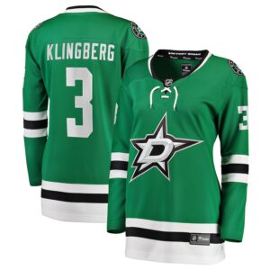 John Klingberg Dallas Stars Jersey4u Women's Breakaway Player Jersey - Kelly Green photo 1 Jersey4u