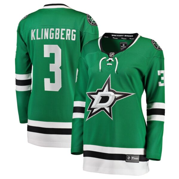 John Klingberg Dallas Stars Jersey4u Women's Breakaway Player Jersey - Kelly Green photo 1 Jersey4u