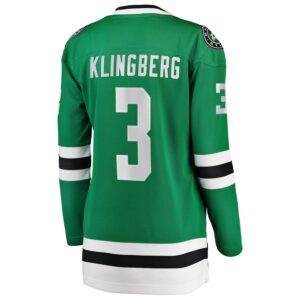 John Klingberg Dallas Stars Jersey4u Women's Breakaway Player Jersey - Kelly Green photo 3 Jersey4u