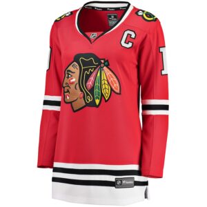 Jonathan Toews Chicago Blackhawks Jersey4u Women's Home Breakaway Player Jersey - Red photo 2 Jersey4u