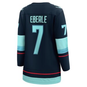 Jordan Eberle Seattle Kraken Jersey4u Women's Home Breakaway Player Jersey - Navy photo 3 Jersey4u