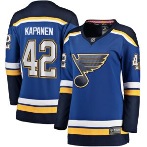 Kasperi Kapanen St. Louis Blues Jersey4u Women's Home Breakaway Player Jersey - Blue photo 1 Jersey4u