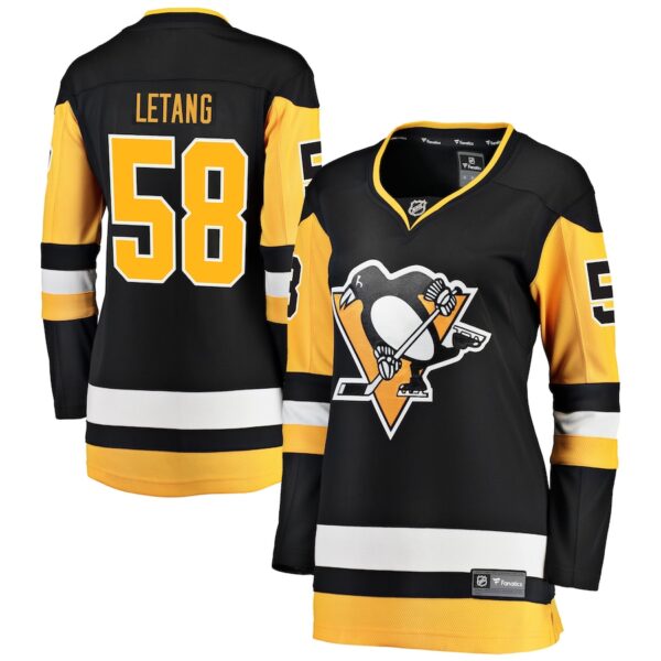 Kris Letang Pittsburgh Penguins Jersey4u Women's Home Breakaway Player Jersey - Black photo 1 Jersey4u