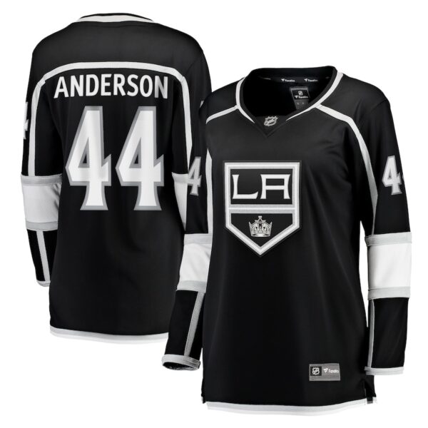 Mikey Anderson Los Angeles Kings Jersey4u Women's Home Breakaway Player Jersey - Black photo 1 Jersey4u