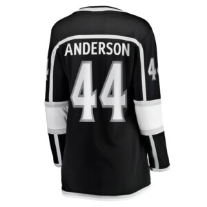 Mikey Anderson Los Angeles Kings Jersey4u Women's Home Breakaway Player Jersey - Black photo 3 Jersey4u
