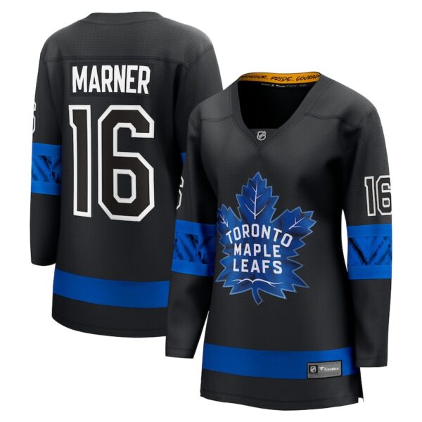 Mitchell Marner Toronto Maple Leafs Jersey4u Women's Alternate Premier Breakaway Reversible Player Jersey - Black photo 1 Jersey4u
