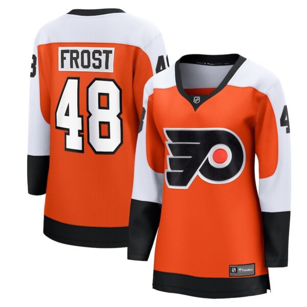 Morgan Frost Philadelphia Flyers Jersey4u Women's Home Breakaway Player Jersey - Orange photo 1 Jersey4u