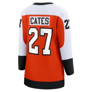 Noah Cates Philadelphia Flyers Jersey4u Women's Home Breakaway Player Jersey - Orange photo 3 Jersey4u