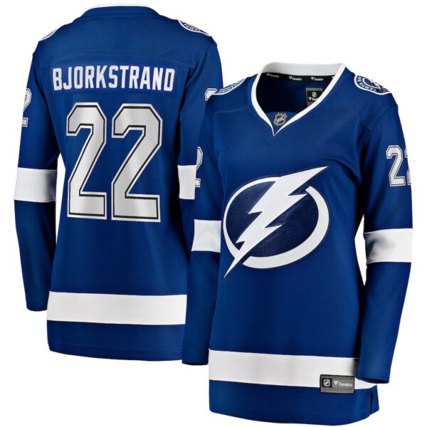 Oliver Bjorkstrand Tampa Bay Lightning Jersey4u Women's Home Breakaway Player Jersey - Blue photo 1 Jersey4u