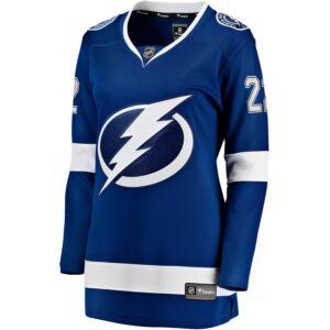 Oliver Bjorkstrand Tampa Bay Lightning Jersey4u Women's Home Breakaway Player Jersey - Blue photo 2 Jersey4u