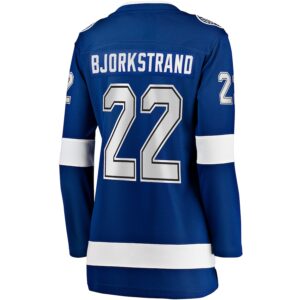 Oliver Bjorkstrand Tampa Bay Lightning Jersey4u Women's Home Breakaway Player Jersey - Blue photo 3 Jersey4u