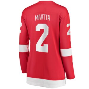 Olli Maatta Detroit Red Wings Jersey4u Women's Home Breakaway Player Jersey - Red photo 3 Jersey4u
