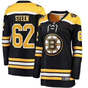 Oskar Steen Boston Bruins Jersey4u Women's Home Breakaway Player Jersey - Black photo 1 Jersey4u