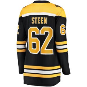 Oskar Steen Boston Bruins Jersey4u Women's Home Breakaway Player Jersey - Black photo 3 Jersey4u