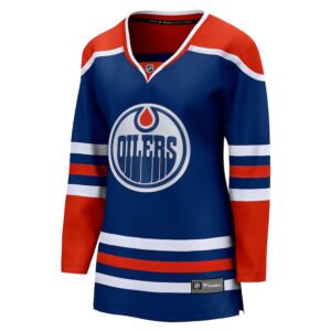 Edmonton Oilers Jersey4u Women's Home Breakaway Blank Jersey - Royal photo 2 Jersey4u