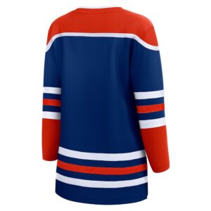 Edmonton Oilers Jersey4u Women's Home Breakaway Blank Jersey - Royal photo 3 Jersey4u