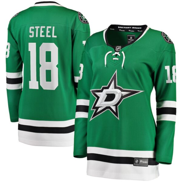 Sam Steel Dallas Stars Jersey4u Women's Home Breakaway Player Jersey - Kelly Green photo 1 Jersey4u
