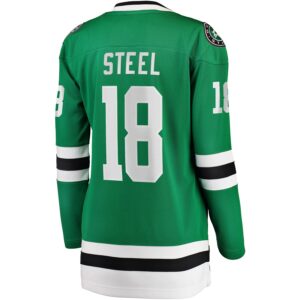 Sam Steel Dallas Stars Jersey4u Women's Home Breakaway Player Jersey - Kelly Green photo 3 Jersey4u