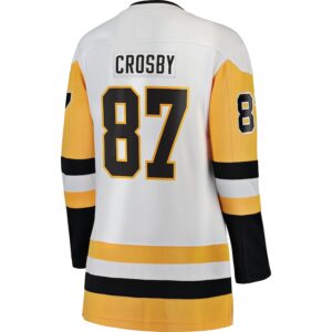 Sidney Crosby Pittsburgh Penguins Jersey4u Women's Premier Breakaway Player Jersey - White photo 3 Jersey4u