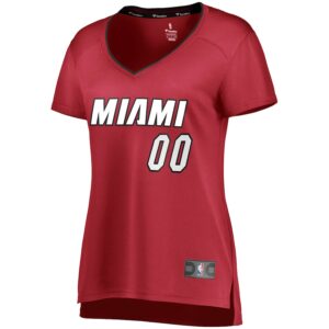 Miami Heat Jersey4u Women's Fast Break Jersey4u Custom Jersey Wine - Statement Edition photo 2 Jersey4u