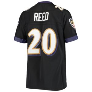 Ed Reed Baltimore Ravens Mitchell & Ness Women's Legacy Jersey4u Team Jersey - Black photo 3 Jersey4u