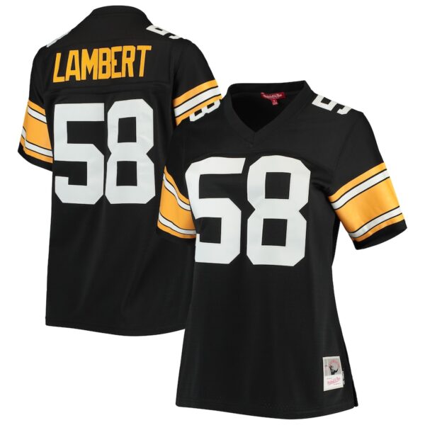 Jack Lambert Pittsburgh Steelers Mitchell & Ness Women's Legacy Jersey4u Player Jersey - Black photo 1 Jersey4u