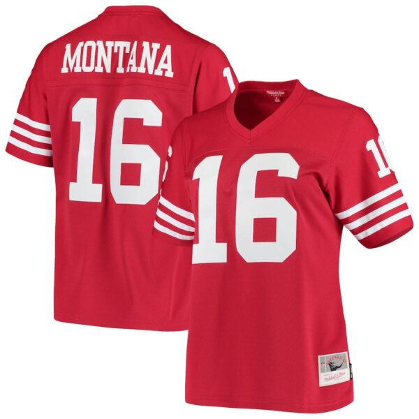 Joe Montana San Francisco 49ers Mitchell & Ness Women's 1990 Legacy Jersey4u Jersey - Scarlet photo 1 Jersey4u