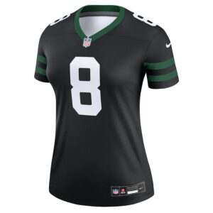 Aaron Rodgers New York Jets Nike Women's Alternate Legend Player Performance Top - Legacy Black photo 2 Jersey4u