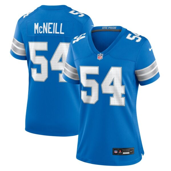 Alim McNeill Detroit Lions Nike Women's Team Game Jersey -  Blue photo 1 Jersey4u