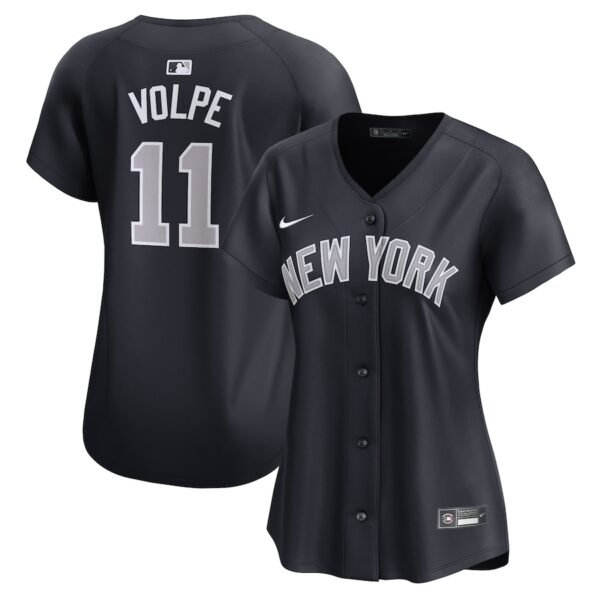 Anthony Volpe New York Yankees Nike Women's Alternate Limited Player Jersey – Navy photo 1 Jersey4u