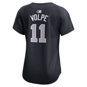 Anthony Volpe New York Yankees Nike Women's Alternate Limited Player Jersey – Navy photo 3 Jersey4u