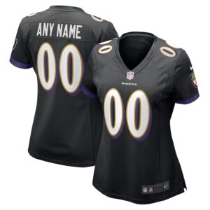 Baltimore Ravens Nike Women's Alternate Custom Game Jersey - Black photo 1 Jersey4u