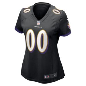Baltimore Ravens Nike Women's Alternate Custom Game Jersey - Black photo 2 Jersey4u