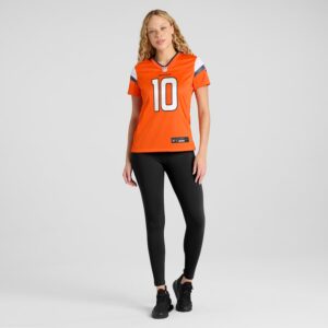 Bo Nix Denver Broncos Nike Women's Game Jersey -  Orange photo 4 Jersey4u