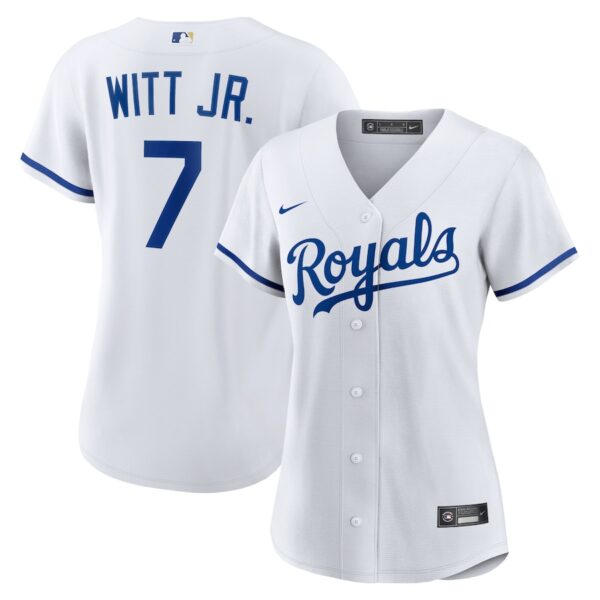 Bobby Witt Jr. Kansas City Royals Nike Women's Home Jersey4u Player Jersey - White photo 1 Jersey4u