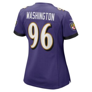 Broderick Washington Baltimore Ravens Nike Women's Game Jersey - Purple photo 3 Jersey4u