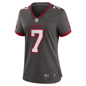Bucky Irving Tampa Bay Buccaneers Nike Women's Alternate Game Jersey -  Pewter photo 2 Jersey4u