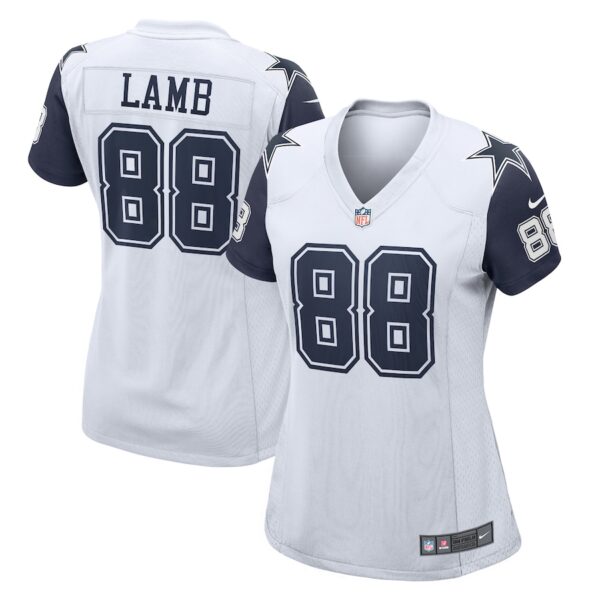 CeeDee Lamb Dallas Cowboys Nike Women's 2nd Alternate Game Jersey - White photo 1 Jersey4u